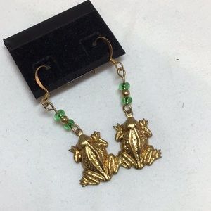 Frog earrings
